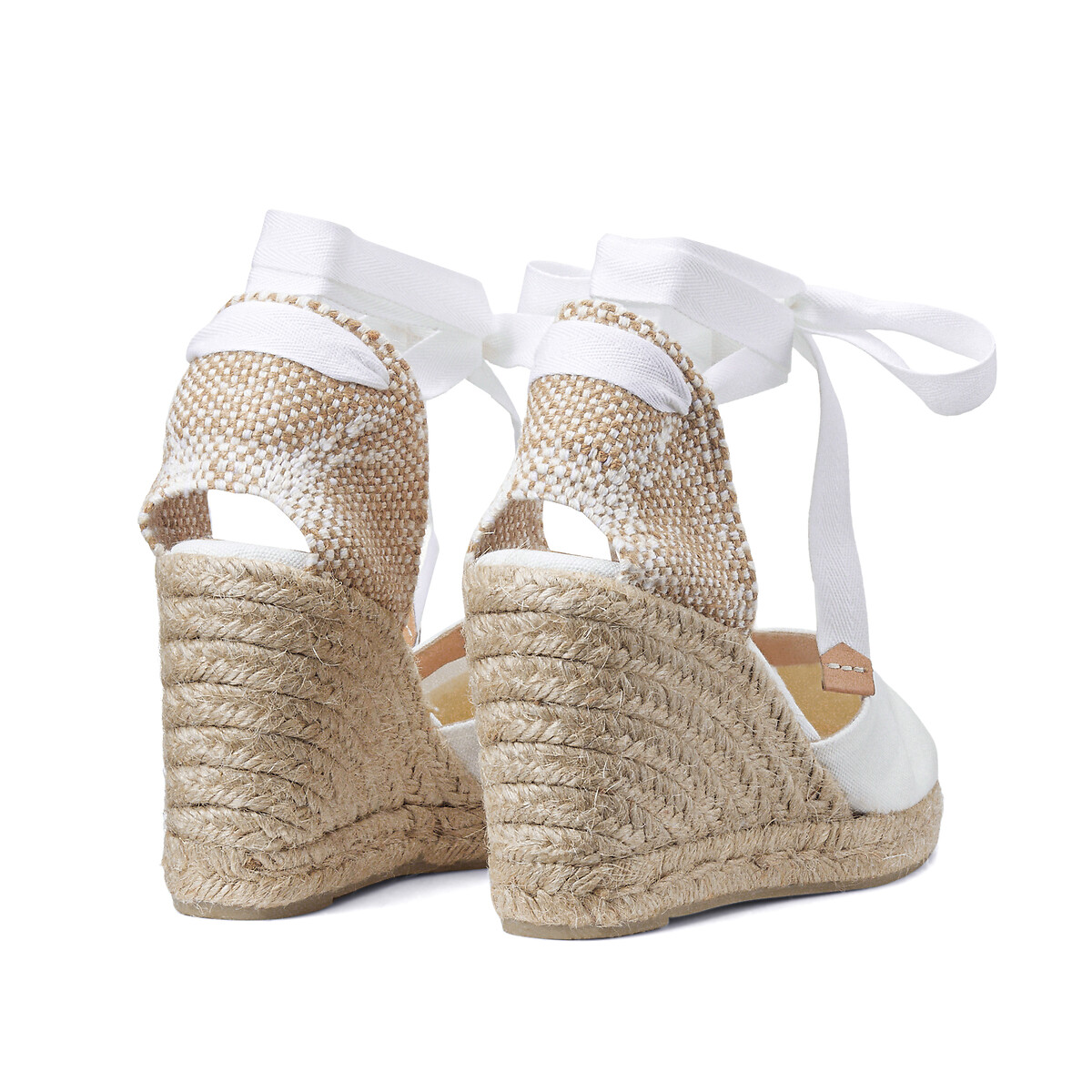 CASTANER<br>Espadrilles de algodão com salto anabela Carina