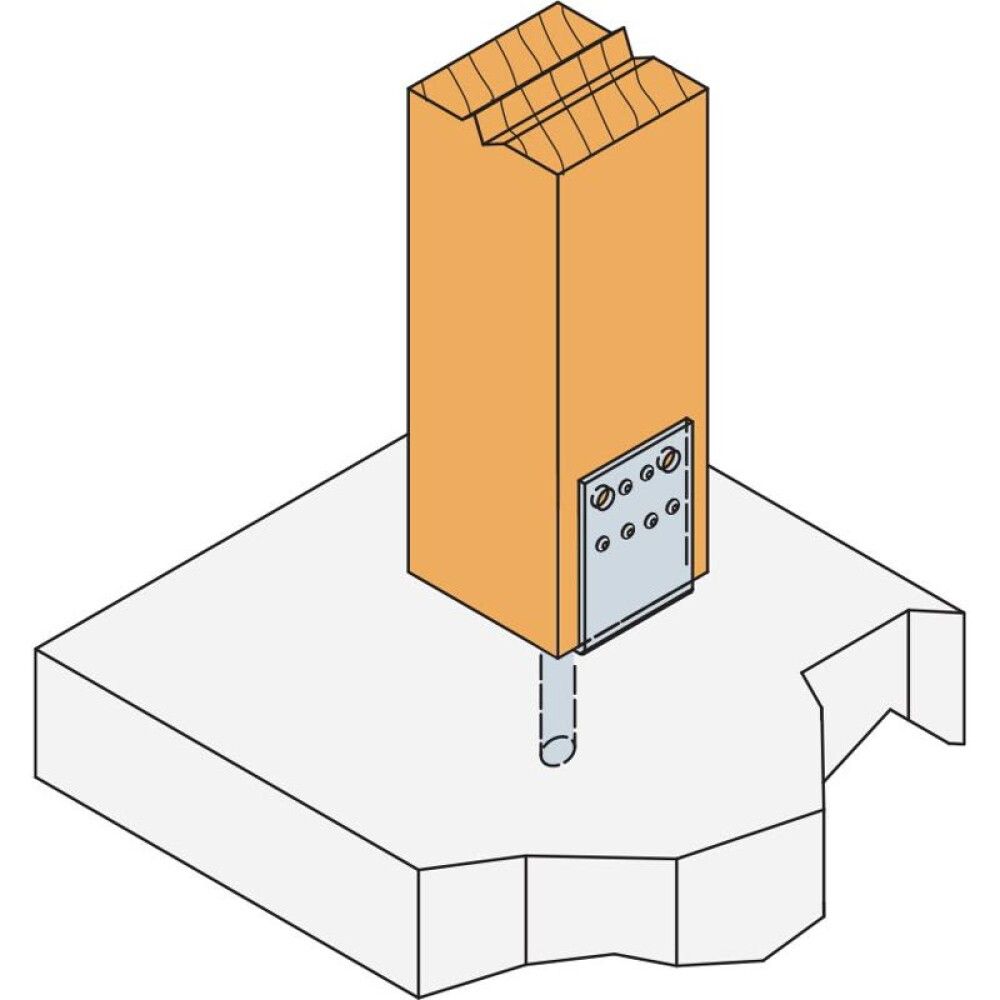 STOLPESKO SIMPSON STRONG-TIE 48x40CM