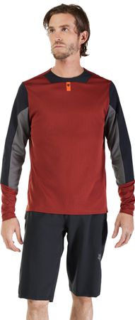 DEFEND Herren-Langarmshirt  rust  L