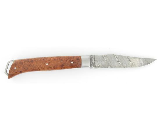 Le Saint Bernard Damas Amboine Couteau de Poche - Le Savoyard par Fontenille Pataud