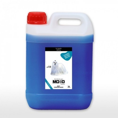 Shampoo com fragrância neutra para cães da raça Bichon Maltês.