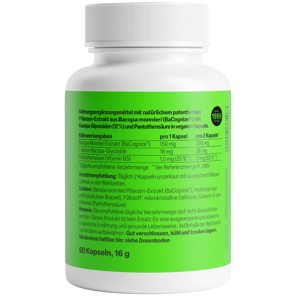 ZeinPharma® Bacopa+ monnieri 150 mg