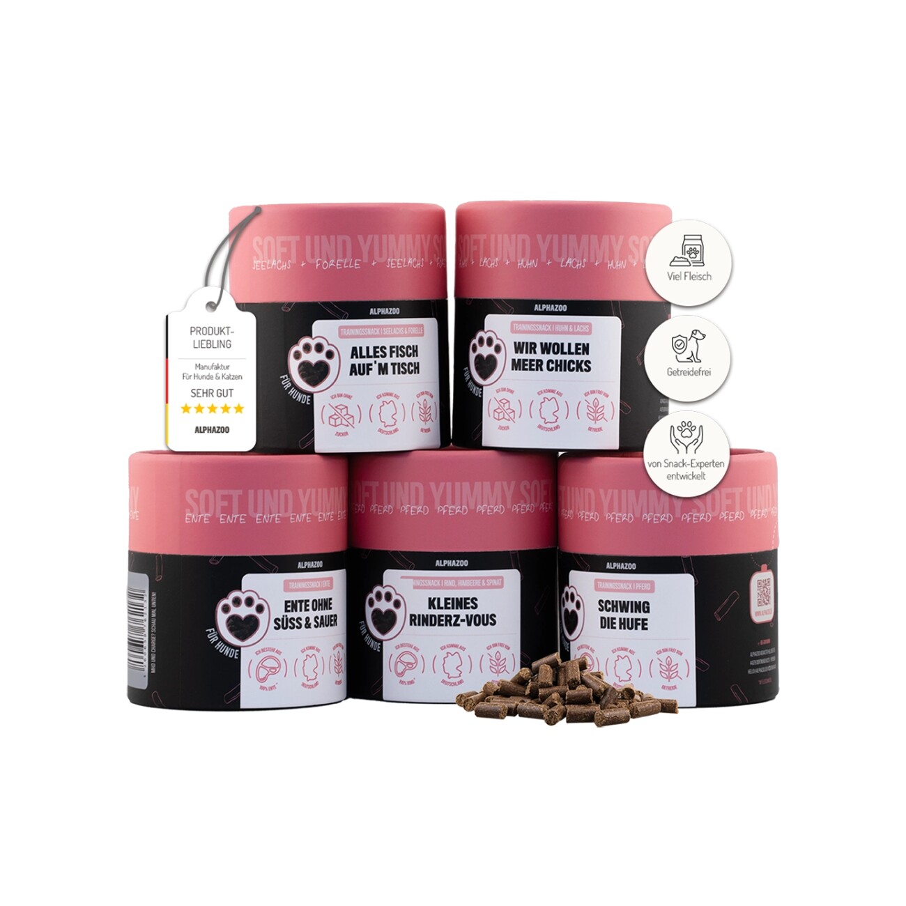ALPHAZOO Probierset Leckerli Hund I Bundle