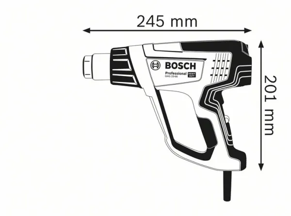 Bosch VARMLUFTPISTOL GHG 23-66 CASE
