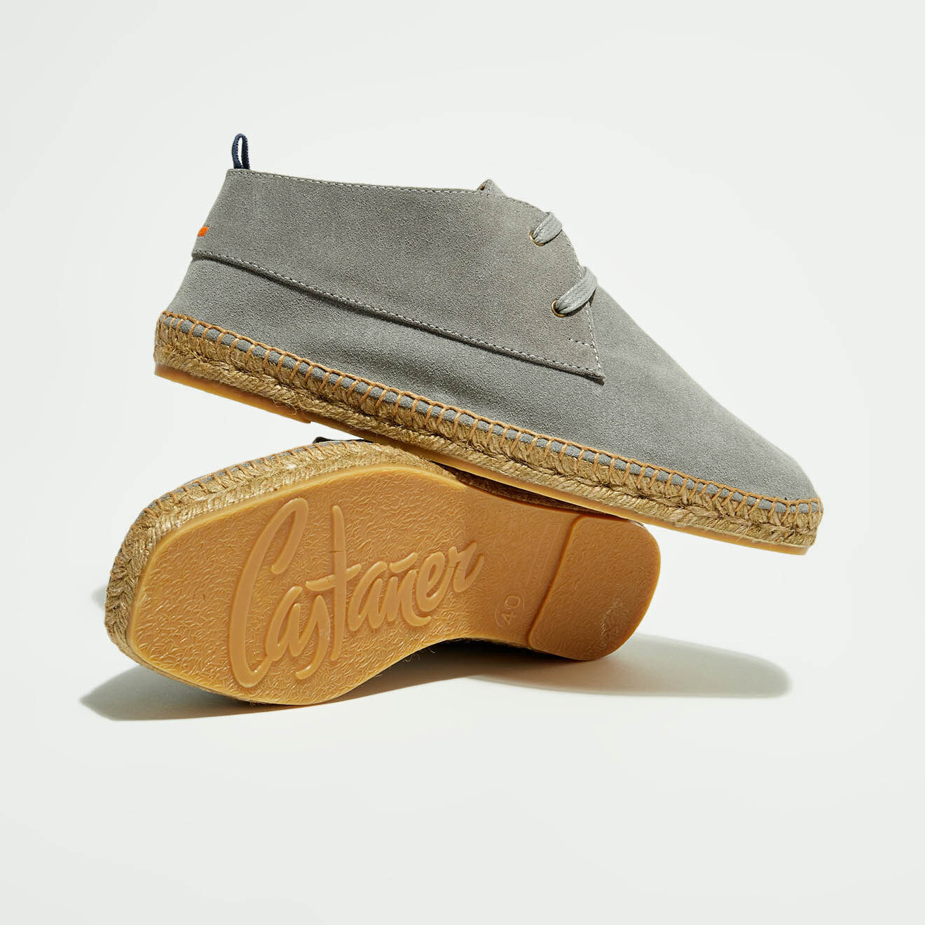 Castaner Chukka boots en Velours de Cuir Bruno gris clair