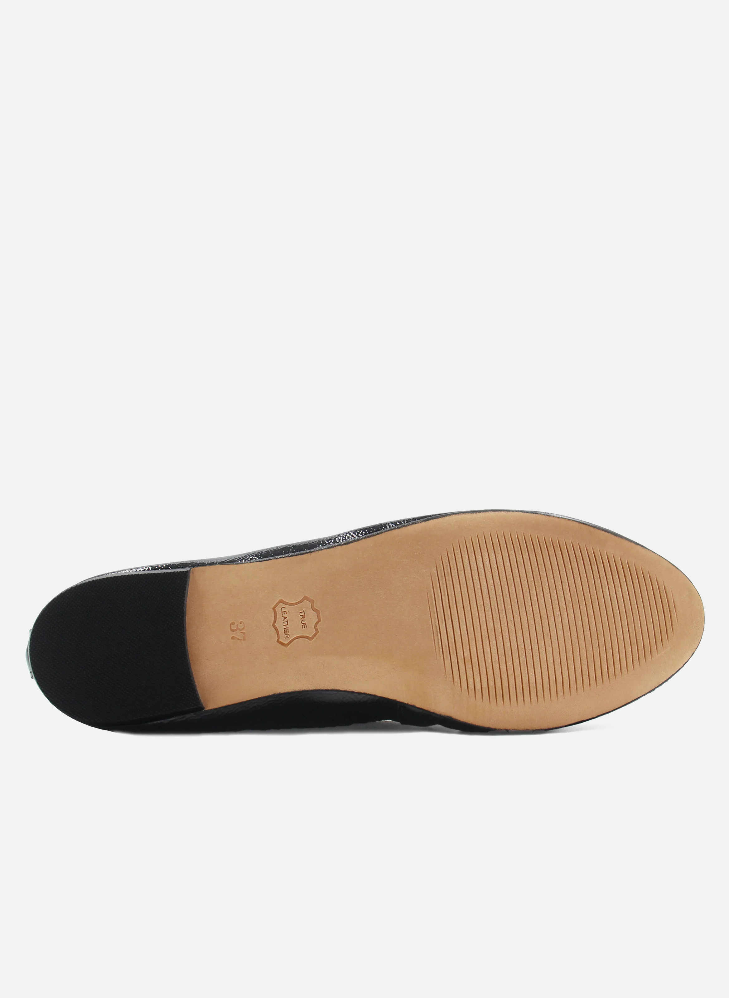 Ballerines classiques cuir verni | Noir