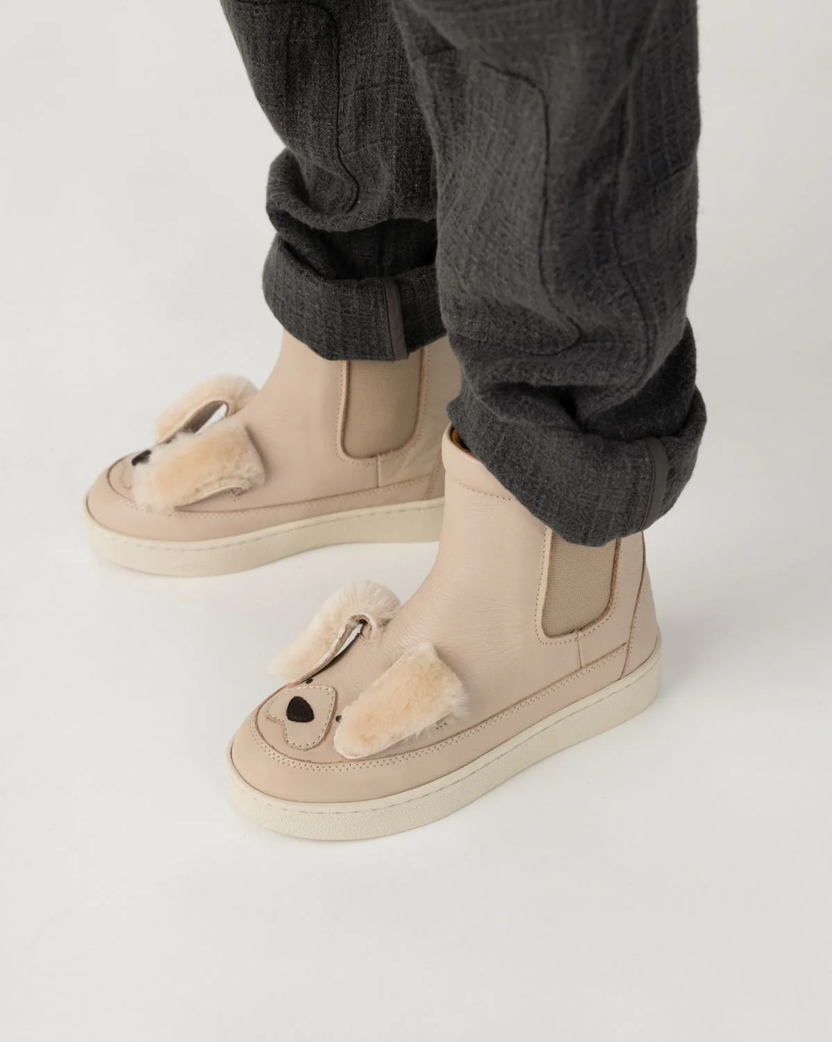 Thuru Exclusive Boots | Golden Retriever | Ivory Leather