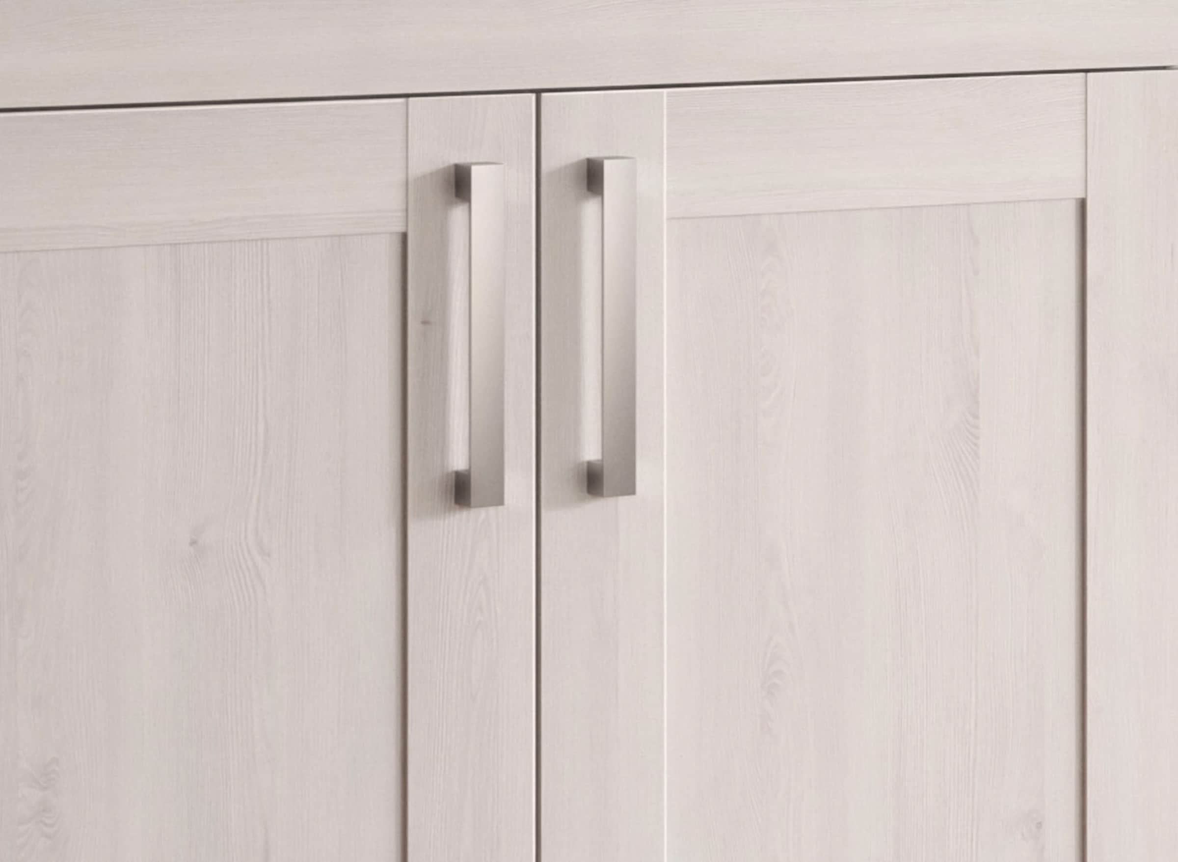 Home affaire Garderoben-Set »COSENZA, TOPSELLER!, Breite ca. 190 cm, 4-teilig, in Landhausoptik« bestehend aus: Sitzbank, Garderobenpaneel, Schuhschrank, Spiegel, 4 Stk. tlg.