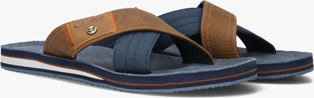CLAY cognac clay slippers clay002
