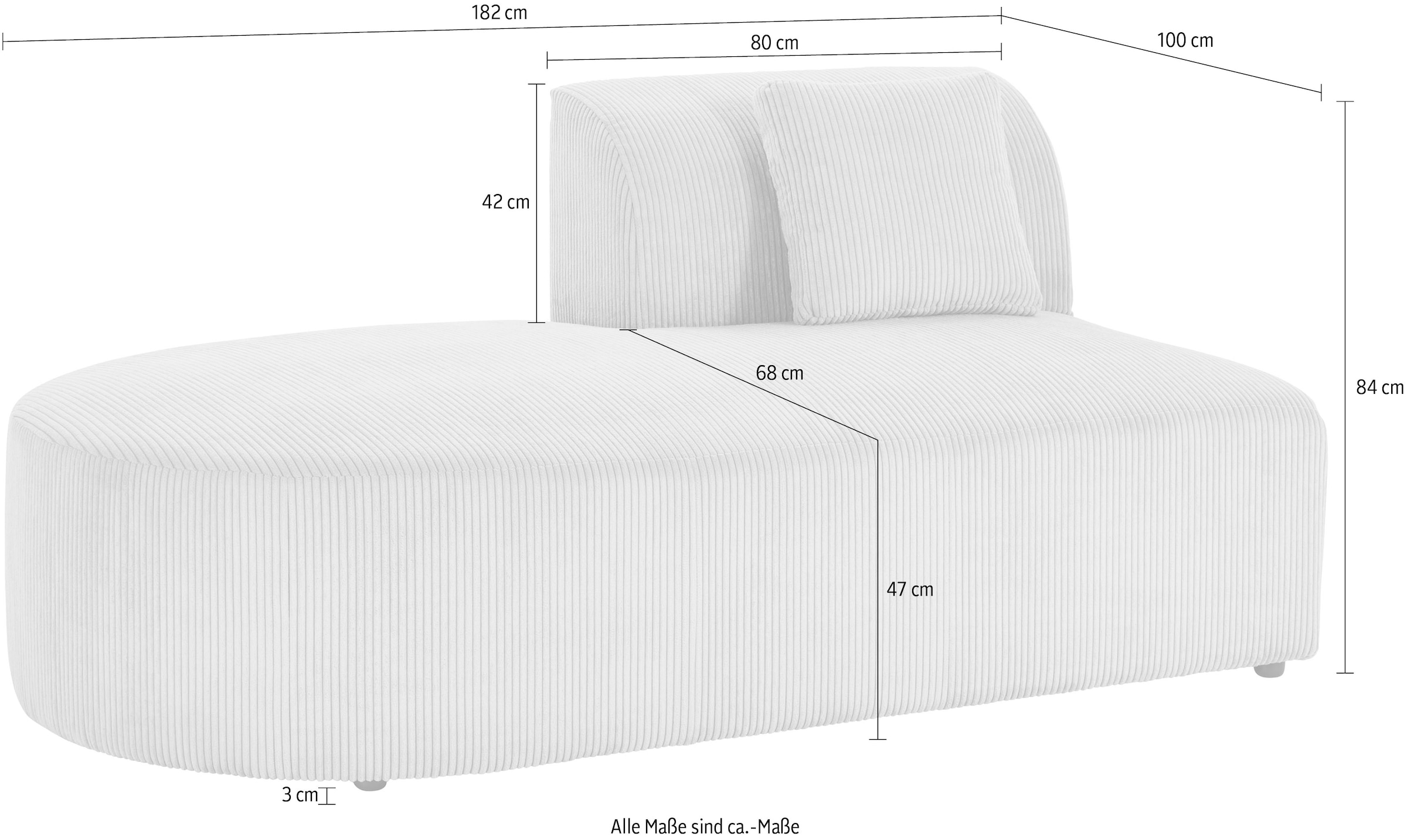 GOODproduct Sofa-Eckelement »Alesund« als Einzelteile oder Modulteil