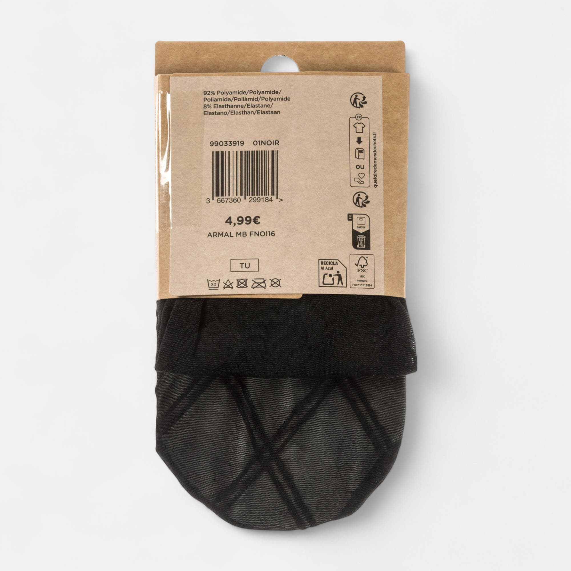 Collants/mi-bas Femme noir