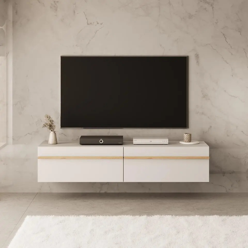 Meubella - TV-Meubel Arda - Beige - 154 cm