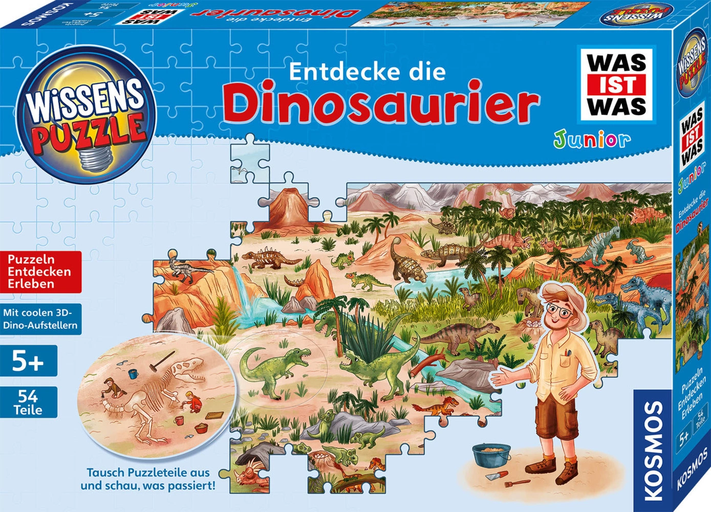WISSENSPUZZLE WAS IST WAS JUNIOR ENTDECKE DIE DINOSAURIER