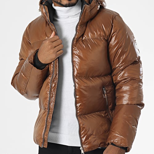 Doudoune Capuche Marron