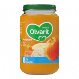 Olvarit Pompoen, kip en rijst (vanaf 8 maanden)