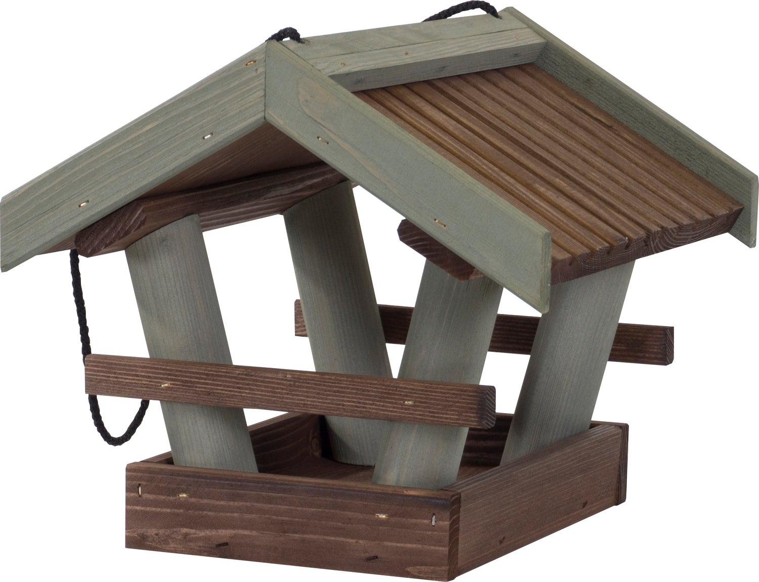 Intratuin vogelvoederhuis bruin 29 x 26 x 24 cm