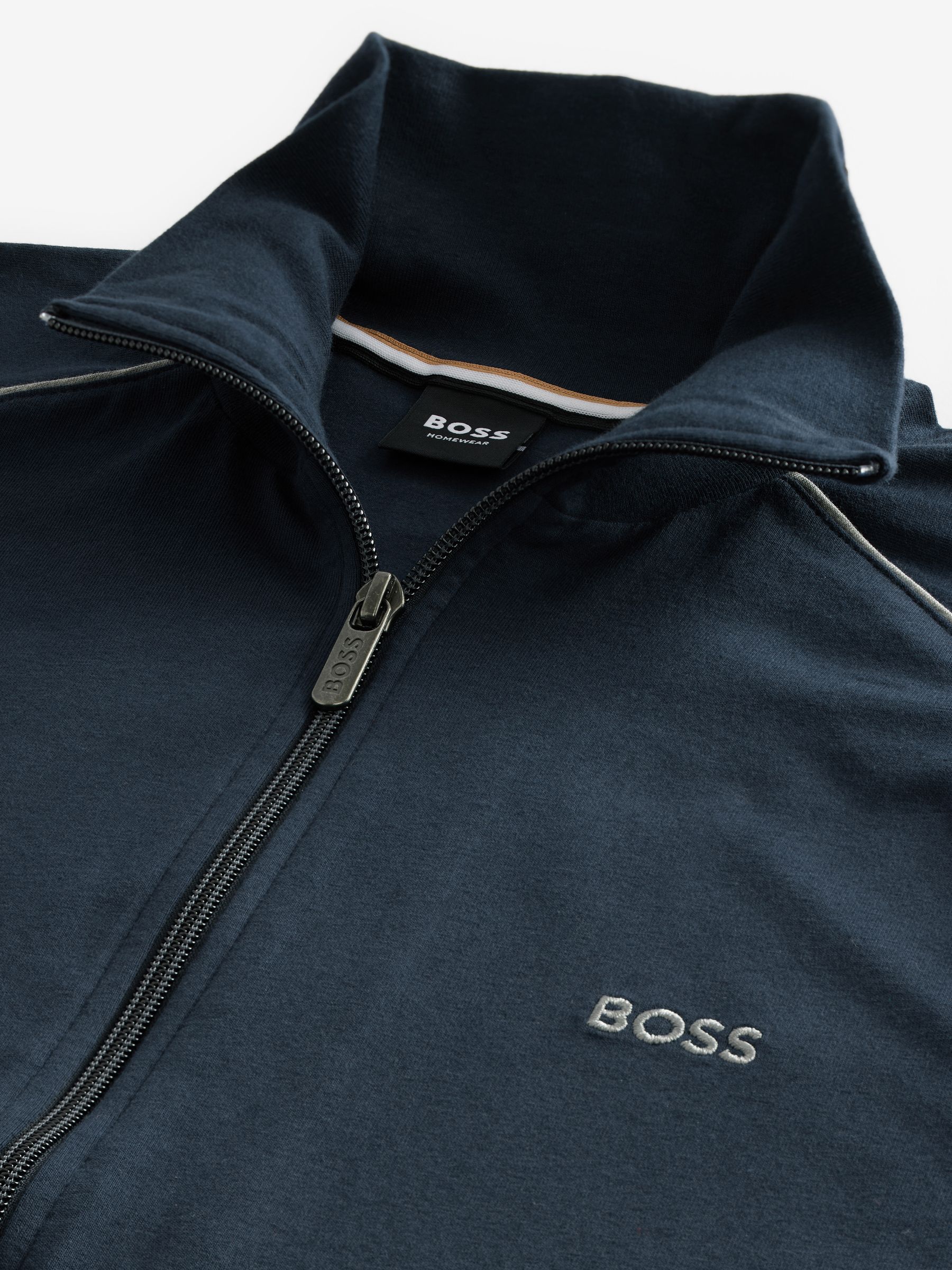 Blauw - BOSS stretchy katoenen Jack