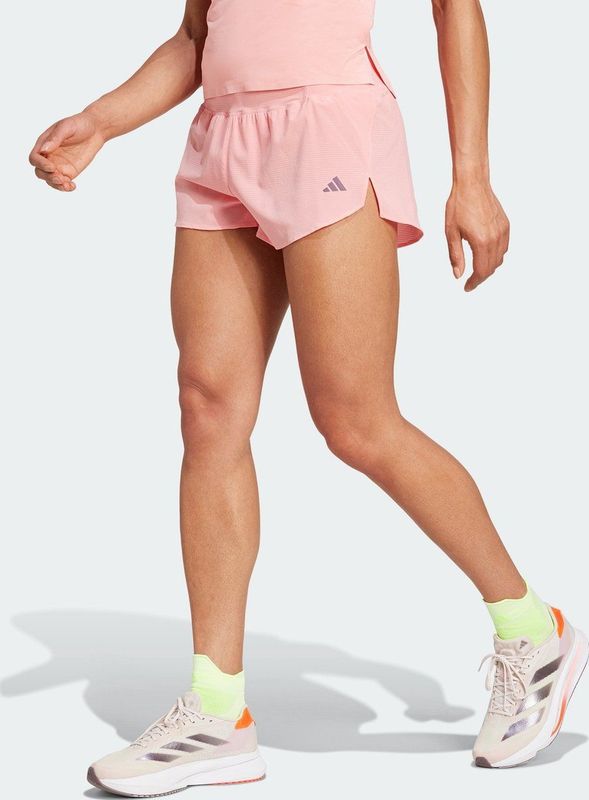 adidas Performance Adizero Running Split Short - Dames - Roze
