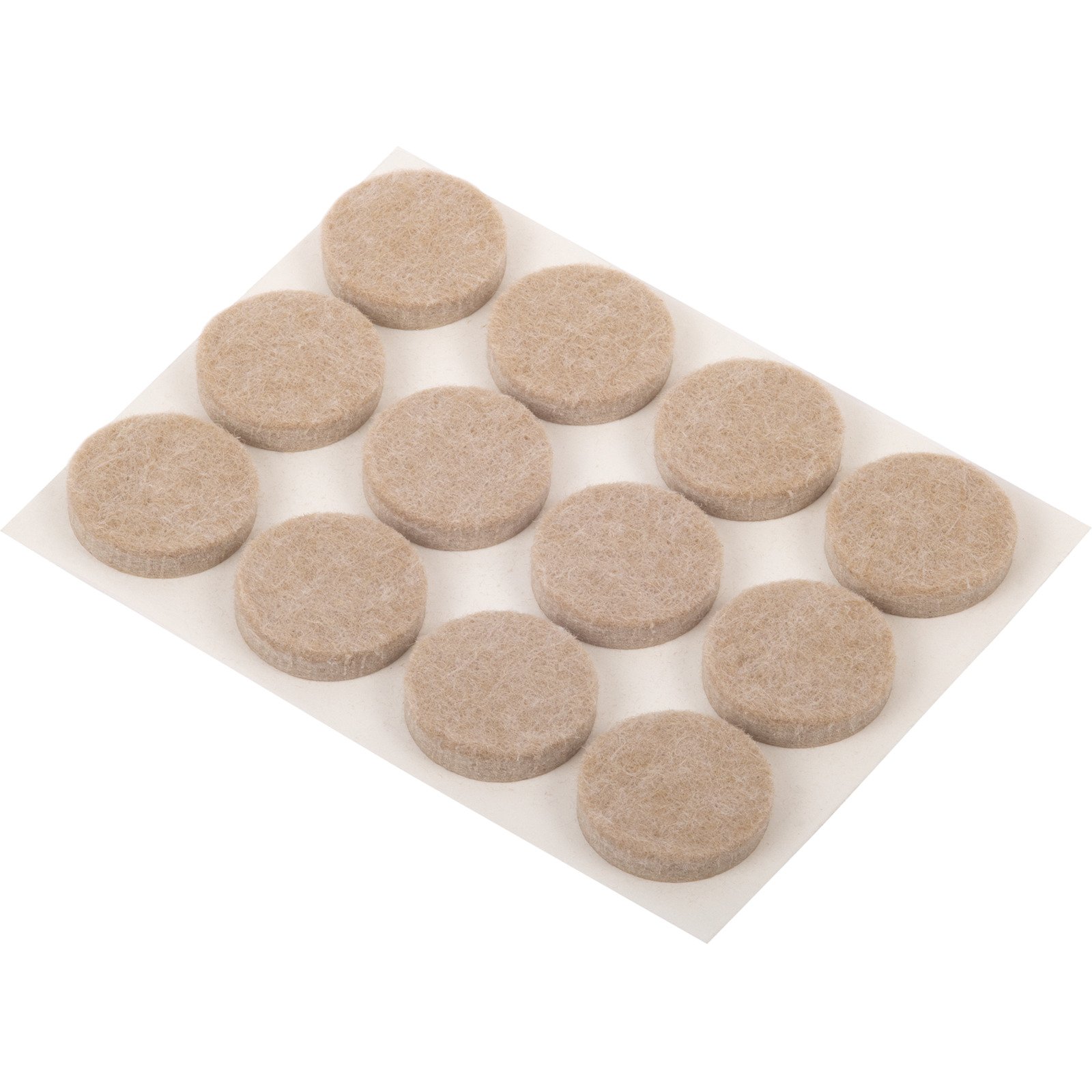 Parkettgleiter klebend, Ø2.2cm, 12 Stück, beige