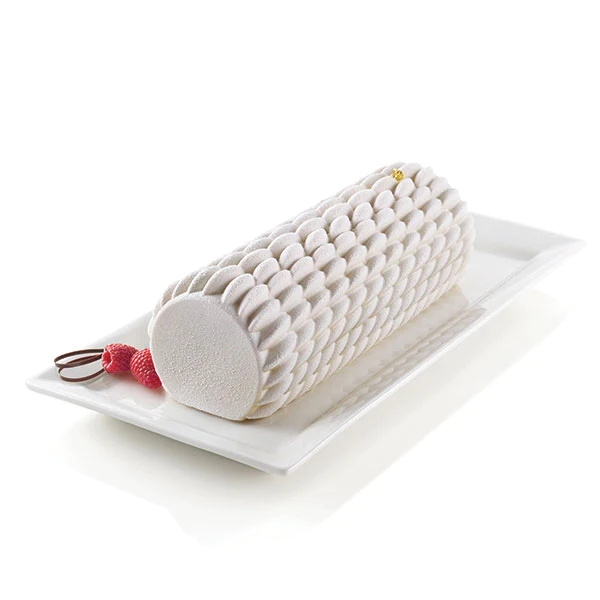 Moule 3D bûche quenelle en silicone Silikomart
