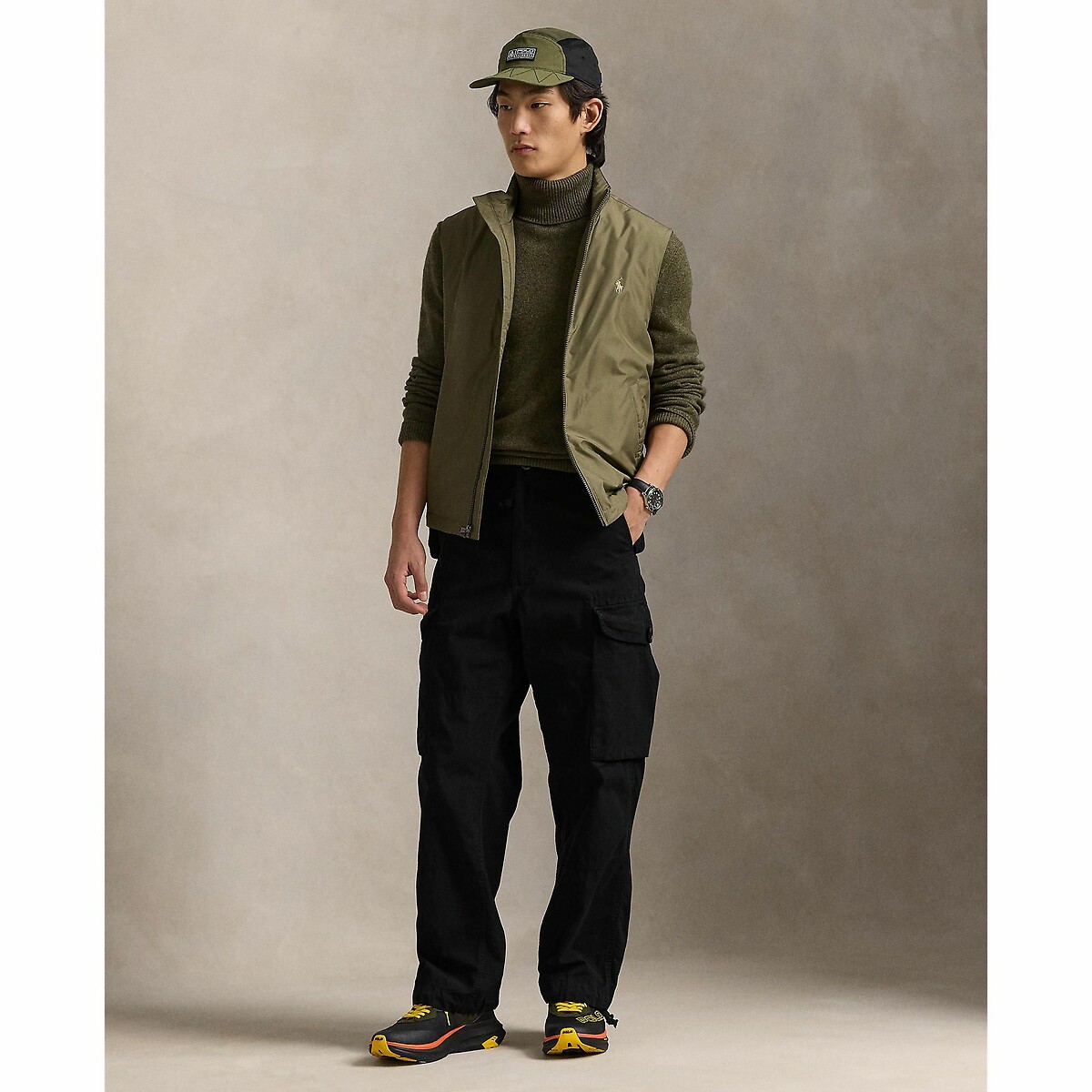 POLO RALPH LAUREN<br>Cardigã leve e sem mangas