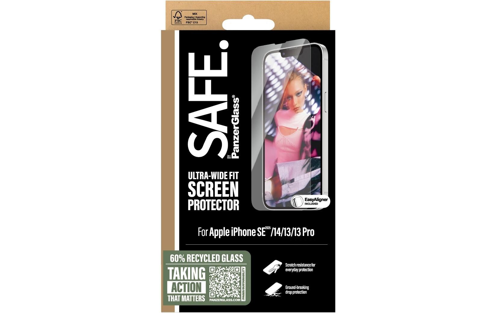 Displayschutz Ultra Wide Fit iPhone 16e/13/13Pro/14Display-Schutzfolie für das Apple iPhone 16e/13/13Pro/14