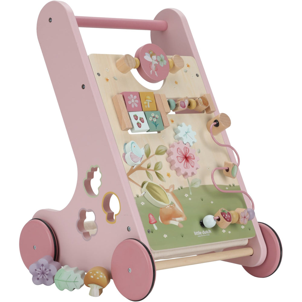Køb Little Dutch Fairy Garden Pink Multi-Aktivitets Gåvogn