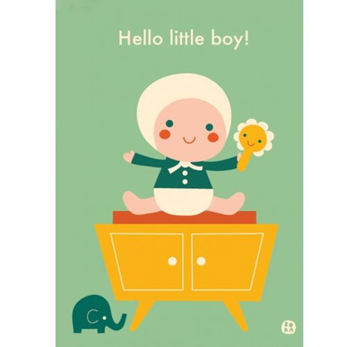 By bora geboortekaart jongen