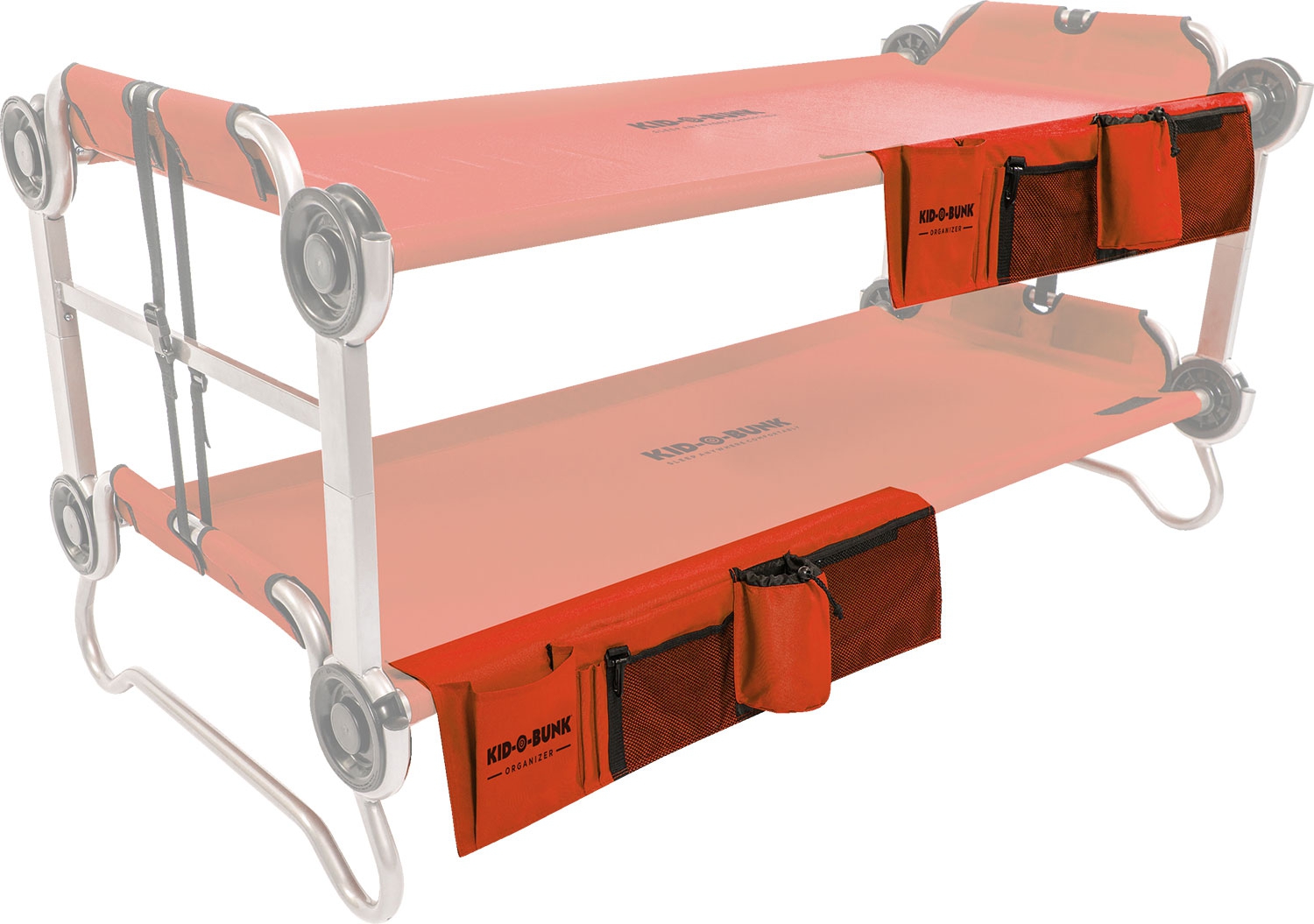 Disc-O-Bed Seitentasche / Organizer für  Kid-O-Bed Einzelbett rot