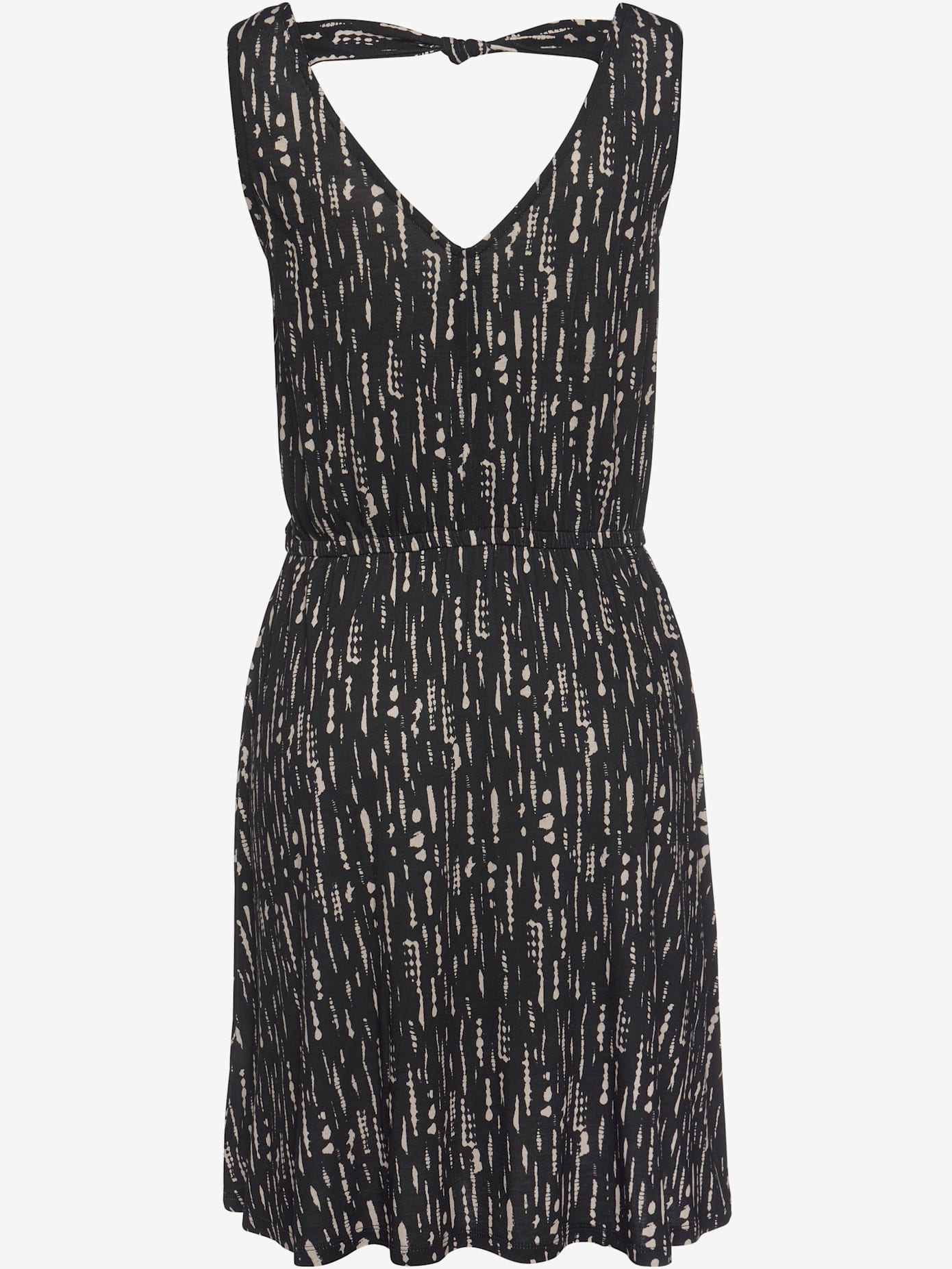 Robe imprimée encolure en v dégagée