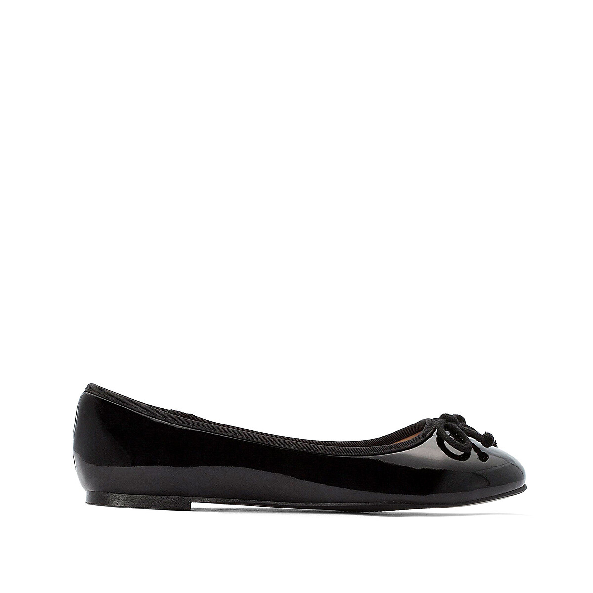 COLEÇÃO LA REDOUTE<br>Sapatilhas de ballet laqueadas com laço