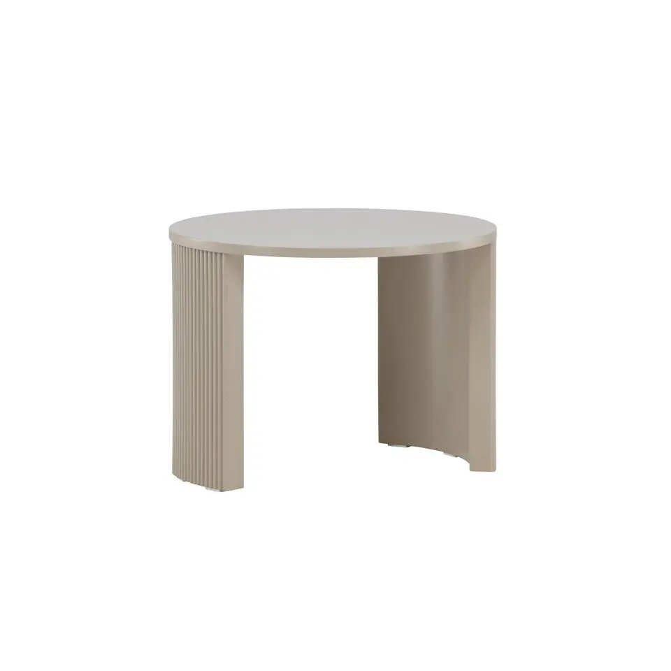 Salontafel Rond - Beige MDF - 60x60x45cm - Bristol
