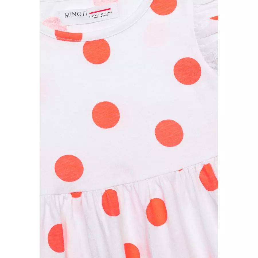 MINOTI Kleid WeißRosa