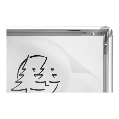 Exacompta Office cadre - Cadre mural clipsable pour A4 - aluminium/cristal