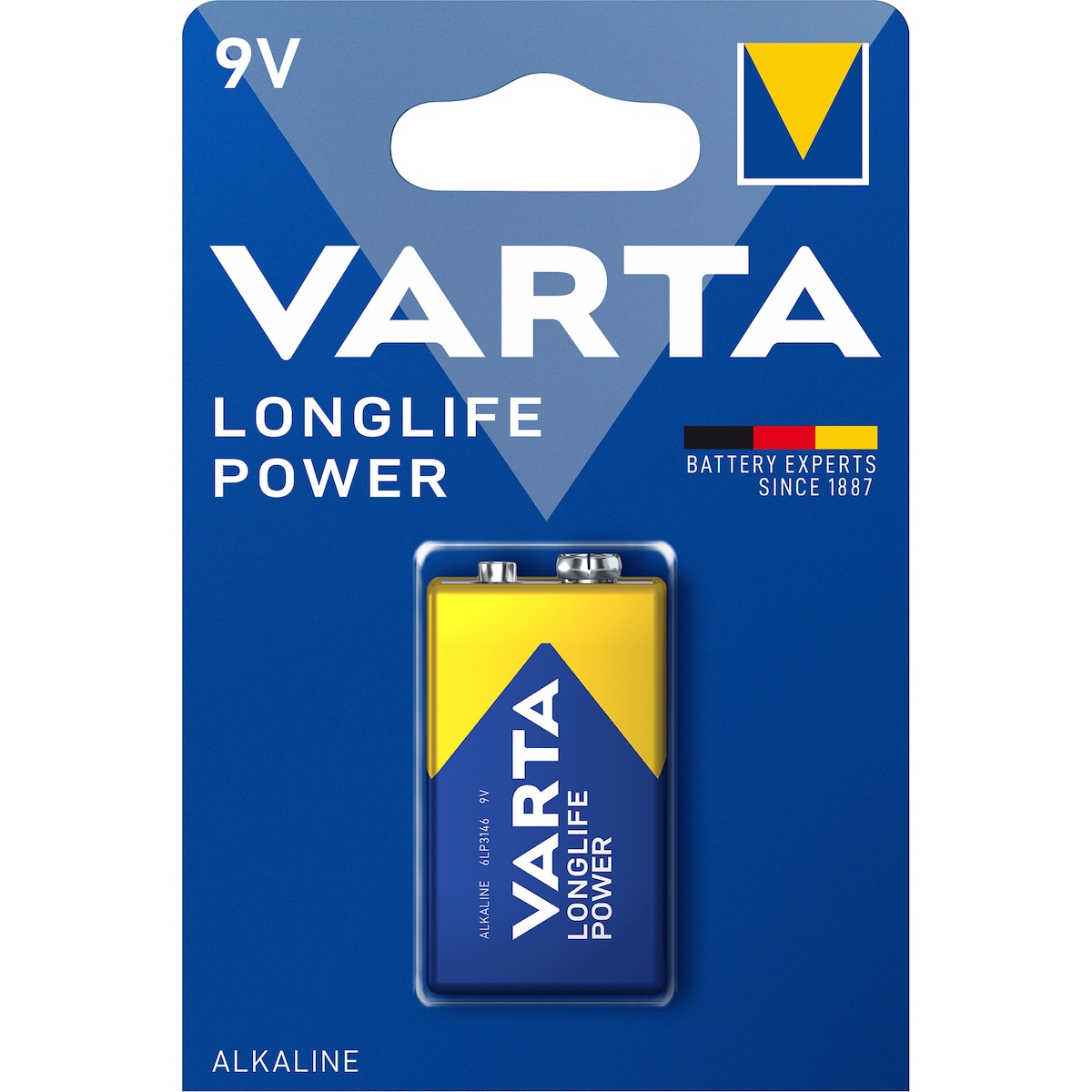 Varta Longlife Power 9V batteri (1-pakk)