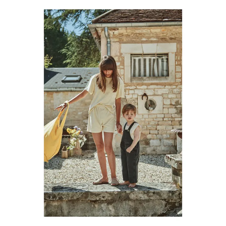 Poudre Organic T-shirt Eponge Coton Bio Bouleau | Gris