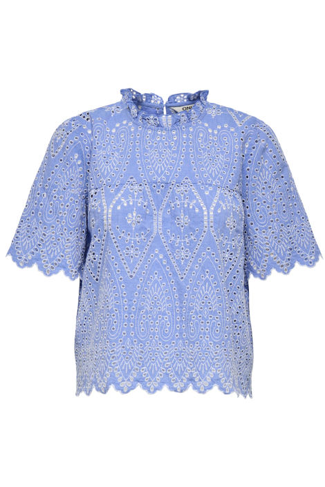 Only blauwe dames t-shirt