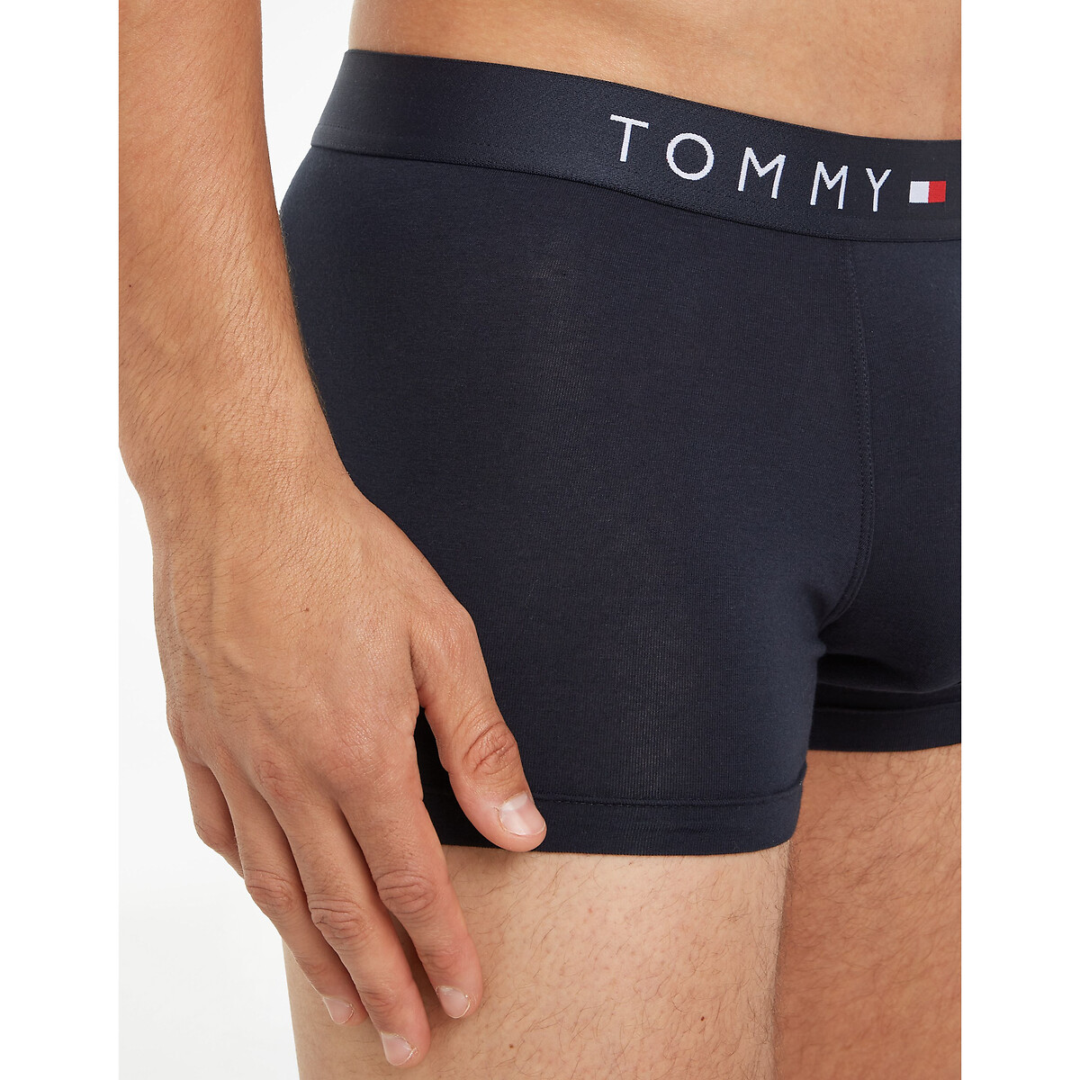 TOMMY HILFIGER<br>Conjunto de 3 cuecas boxer lisas