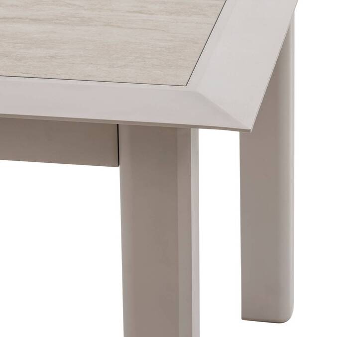 Table de jardin extensible ALLURE Effet bois grège & Avoine