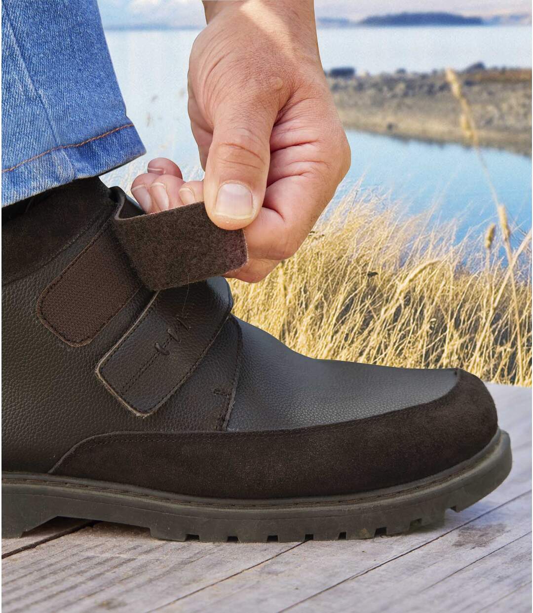 Boots Doubles Pattes Scratchées Doublées Sherpa