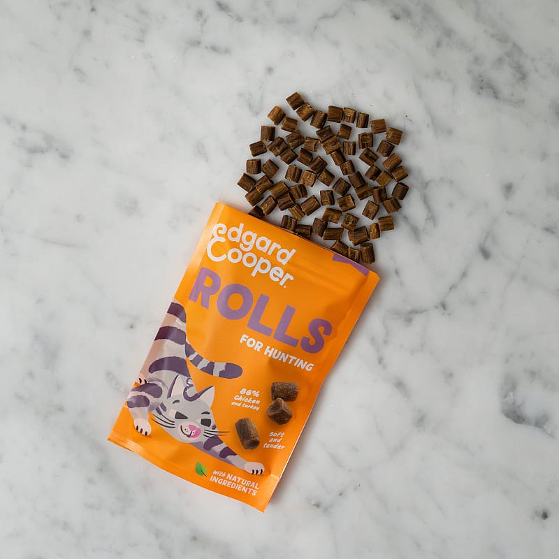 Edgard & Cooper Rolls Kattensnacks 45 gram | Kip en Kalkoen | 15464.1
