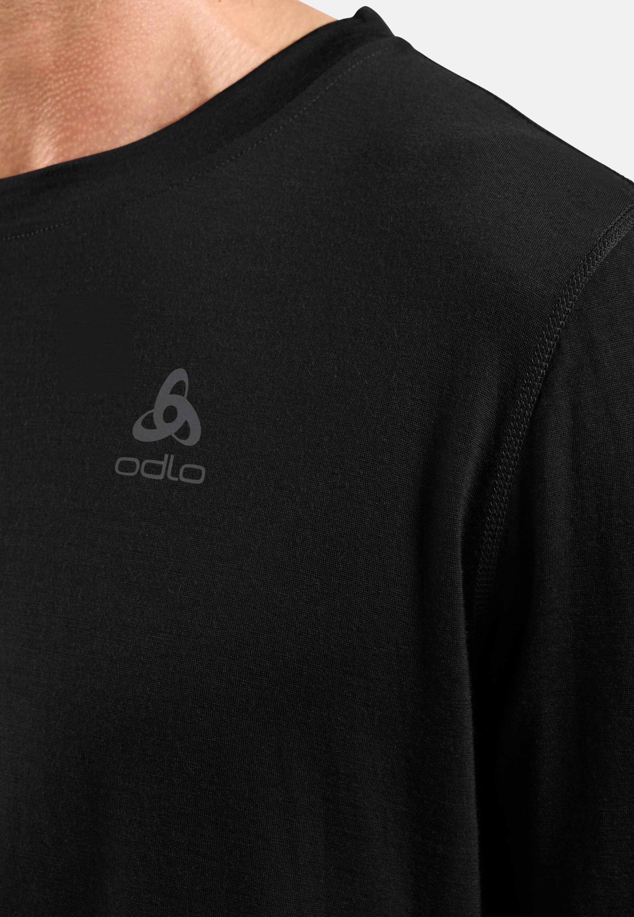 Natural Merino 160 Base Layer Langarmshirt in black