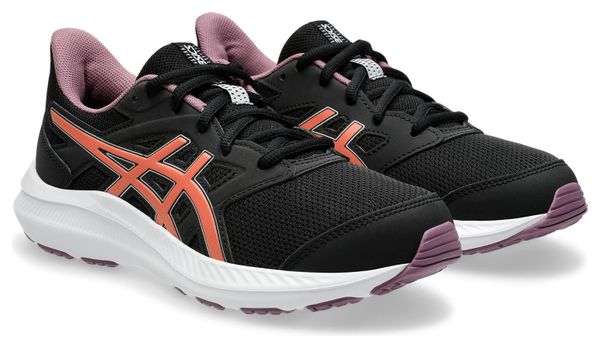 Chaussures Running Asics Jolt 4 GS Noir/Rose Enfant
