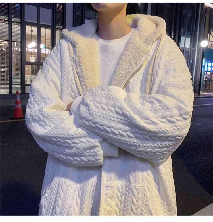 Trimecca - Effen oversized hoodie met rits