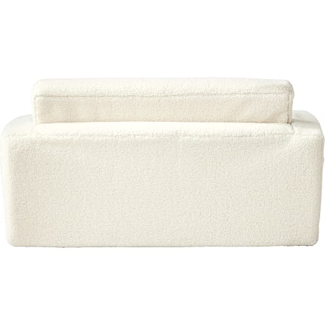 Molly børnefoldesofa - hvid plys