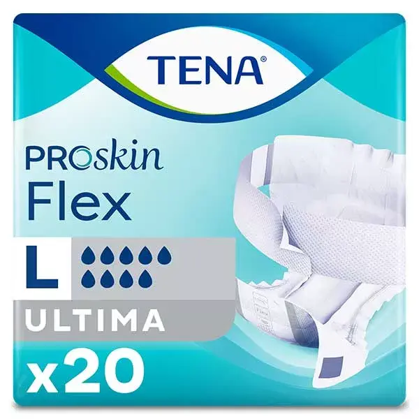 TENA Proskin Flex Change com cinto Ultima, tamanho G, 20 unidades