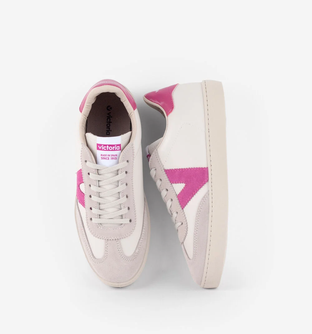 BERLÍN CYCLISTE EFFET CUIR & CUIR FENDUFUCSIA
