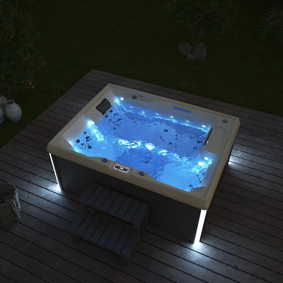 HOME DELUXE Buitenwhirlpool STREAM PURE 211 x 156 cm