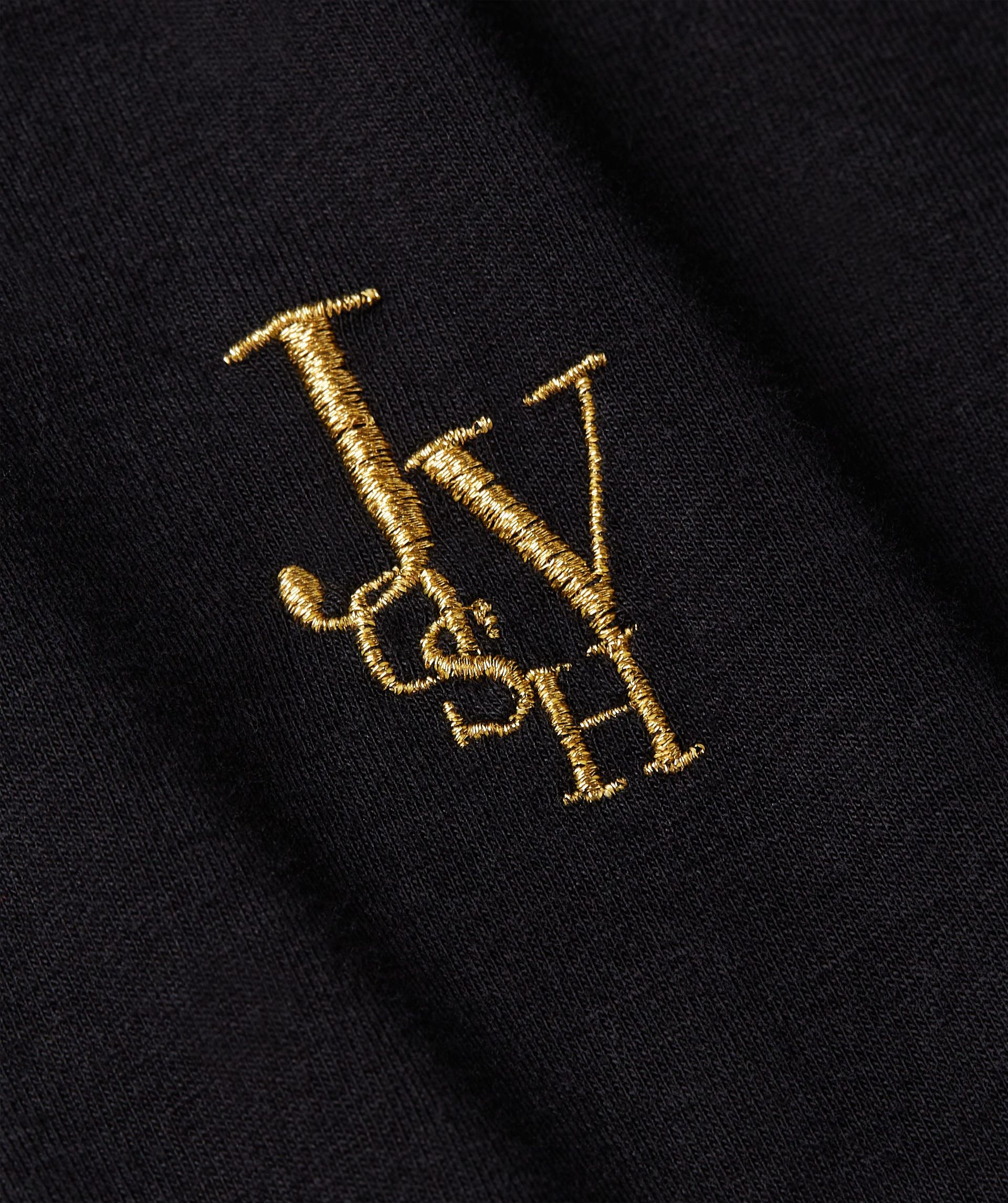 JV-ZOE EMBROIDERY slim fit T-shirt - black