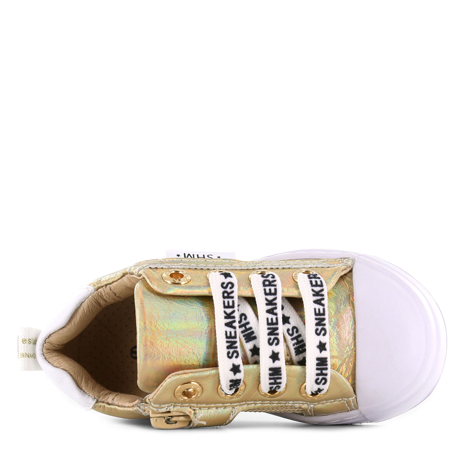 Shoesme metallic gouden sneaker Leer, Metallic, Microleer | Sale